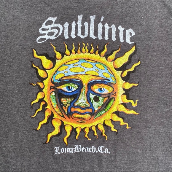 Sublime Rock Band T-Shirt NWOT size 3 XL Grey - Picture 3 of 4